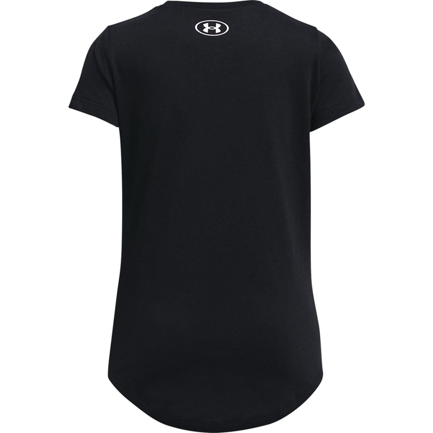 Black - Back - Under Armour Girls Sportswear Logo T-Shirt