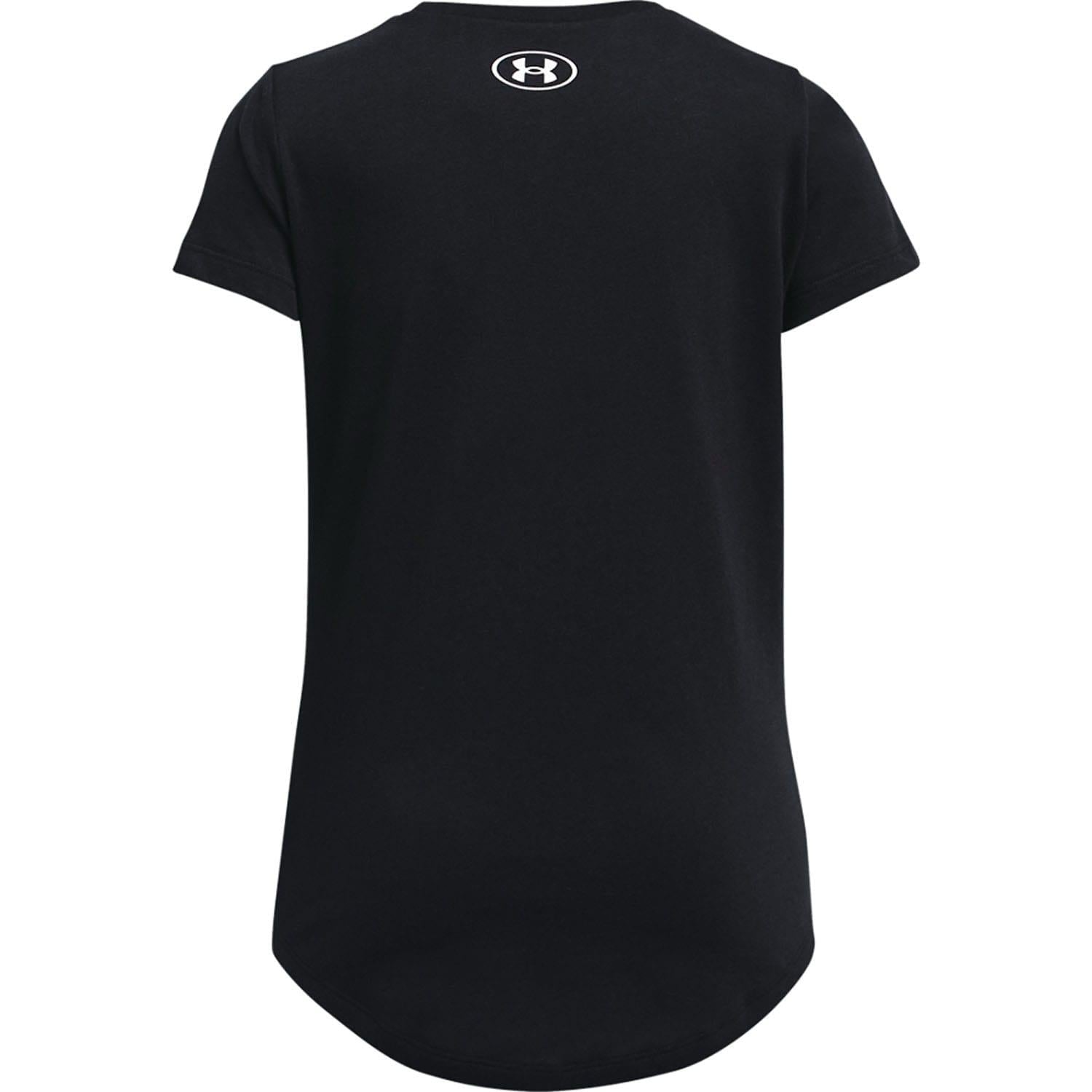 Black - Back - Under Armour Girls Sportswear Logo T-Shirt