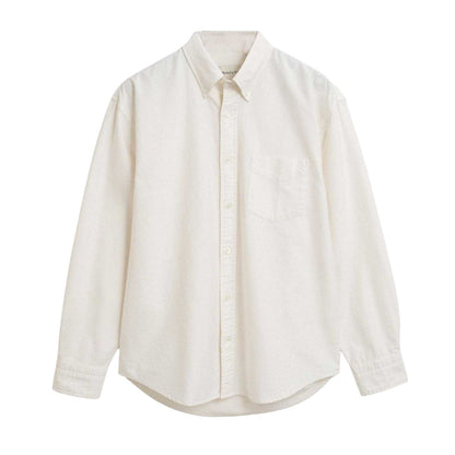 Cream - Front - Gant Mens Heritage Oxford Cotton Button-Down Shirt