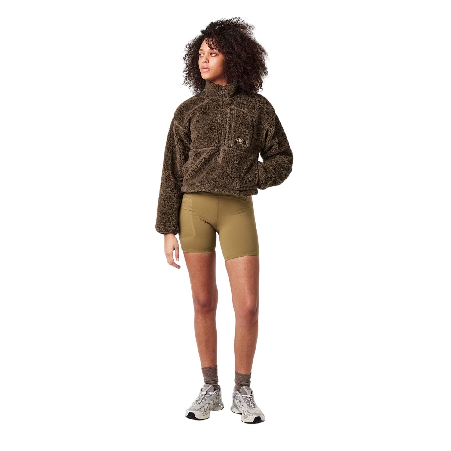 Cedar - Side - The North Face Womens-Ladies Jaida High Waist Shorts