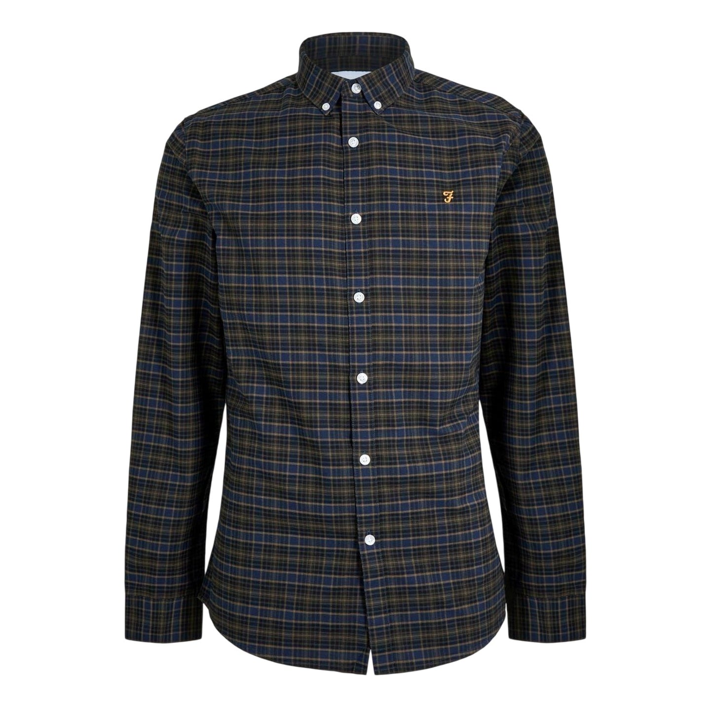Blackwatch - Front - Farah Mens Fraser Checked Regular Button-Down Shirt