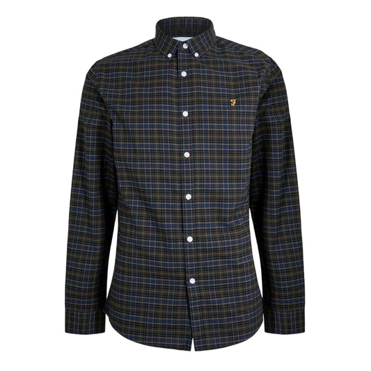 Blackwatch - Front - Farah Mens Fraser Checked Regular Button-Down Shirt
