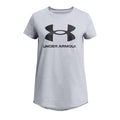 Grey - Front - Under Armour Girls Sportswear Logo T-Shirt