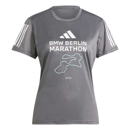 Grey - Front - Adidas Womens-Ladies Berlin Marathon 2023 BMW T-Shirt