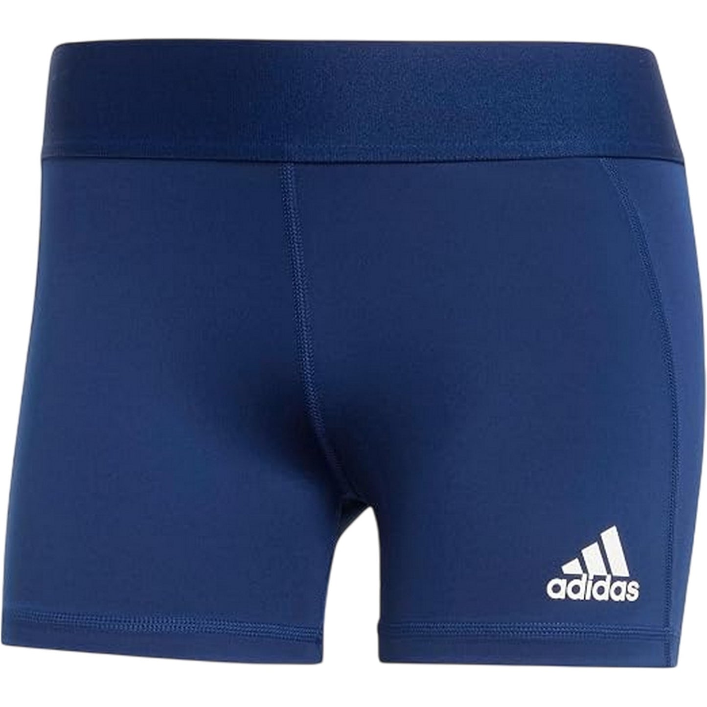 Navy Blue-White - Front - Adidas Womens-Ladies Techfit Volleyball Running Shorts