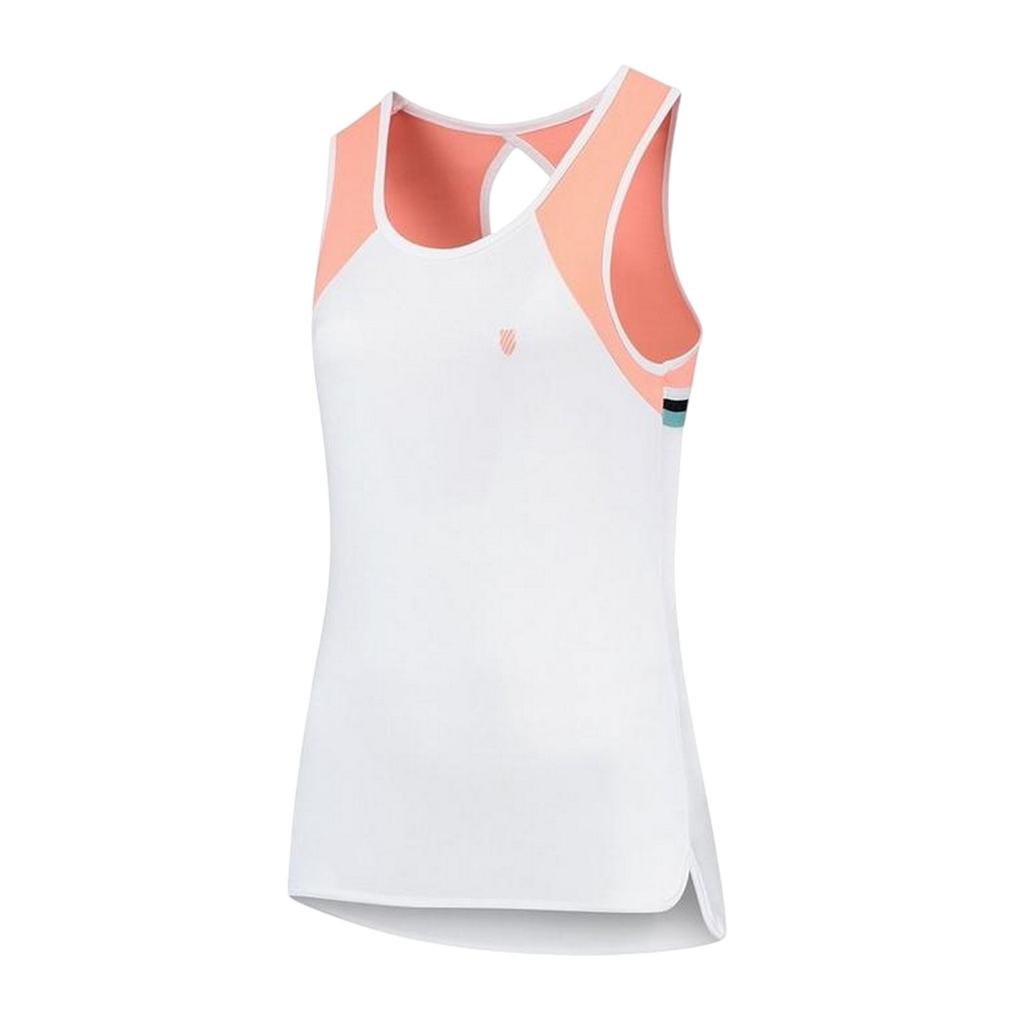 White-Desert - Front - K-Swiss Womens-Ladies Scoop Neck Regular Tank Top