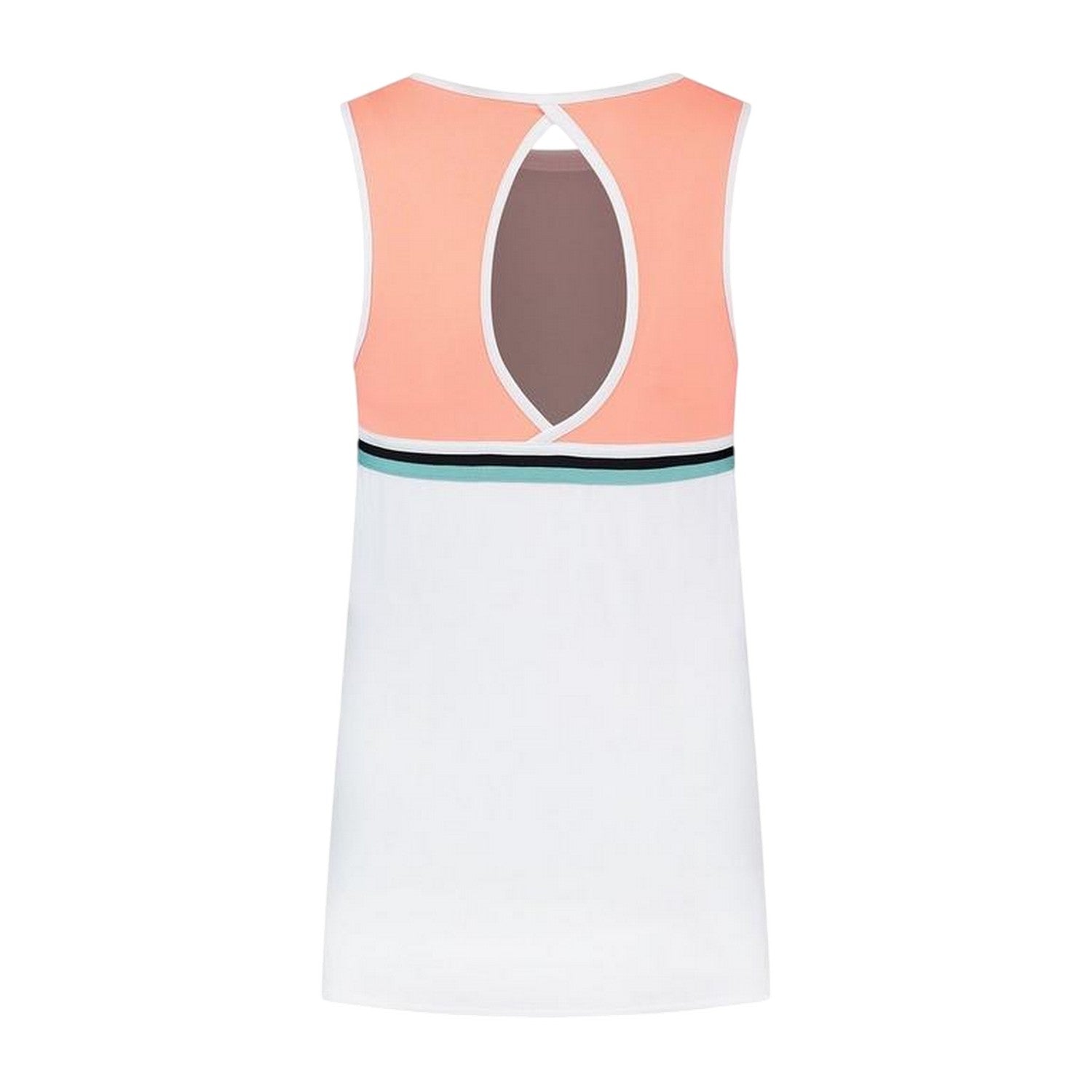 White-Desert - Back - K-Swiss Womens-Ladies Scoop Neck Regular Tank Top