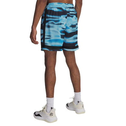 Navy - Back - Under Armour Mens Curry Statement Basketball Shorts