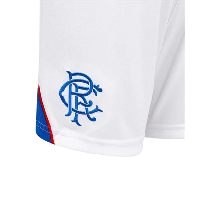 White-Blue - Side - Umbro Unisex Adult 2025-2026 Rangers FC Football Shorts