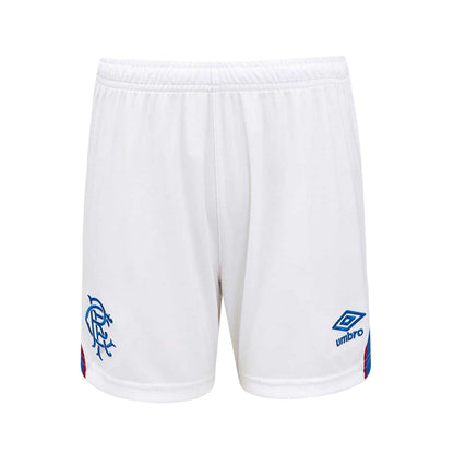 White-Blue - Front - Umbro Unisex Adult 2025-2026 Rangers FC Football Shorts