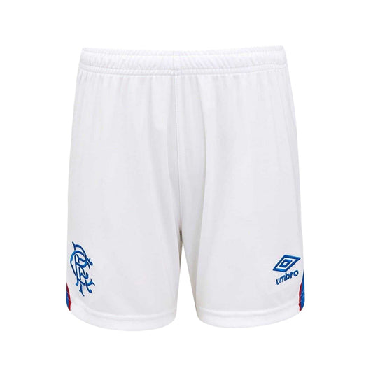 White-Blue - Front - Umbro Unisex Adult 2025-2026 Rangers FC Football Shorts