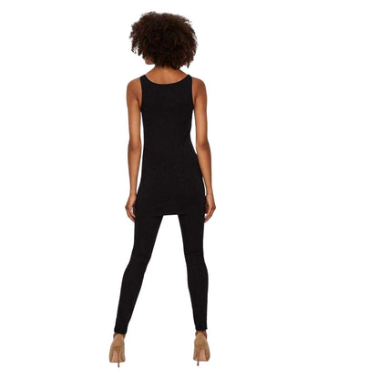 Black - Back - Vero Moda Womens-Ladies Cotton Blend Tank Top