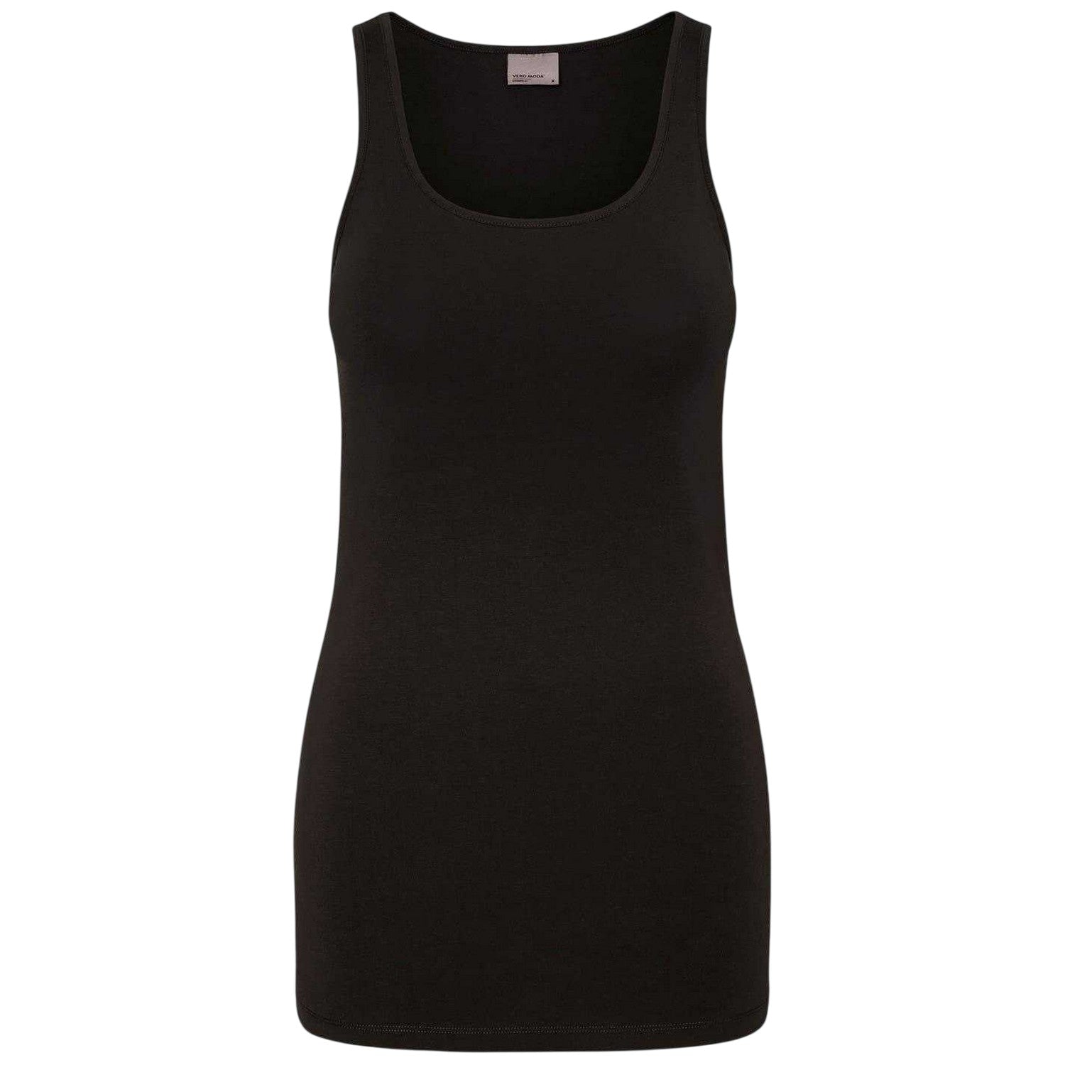 Black - Front - Vero Moda Womens-Ladies Cotton Blend Tank Top