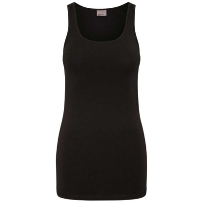 Black - Front - Vero Moda Womens-Ladies Cotton Blend Tank Top