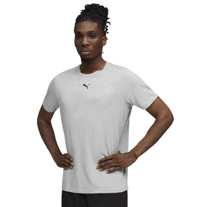 Grey - Side - Puma Mens Tad Performance Gym T-Shirt