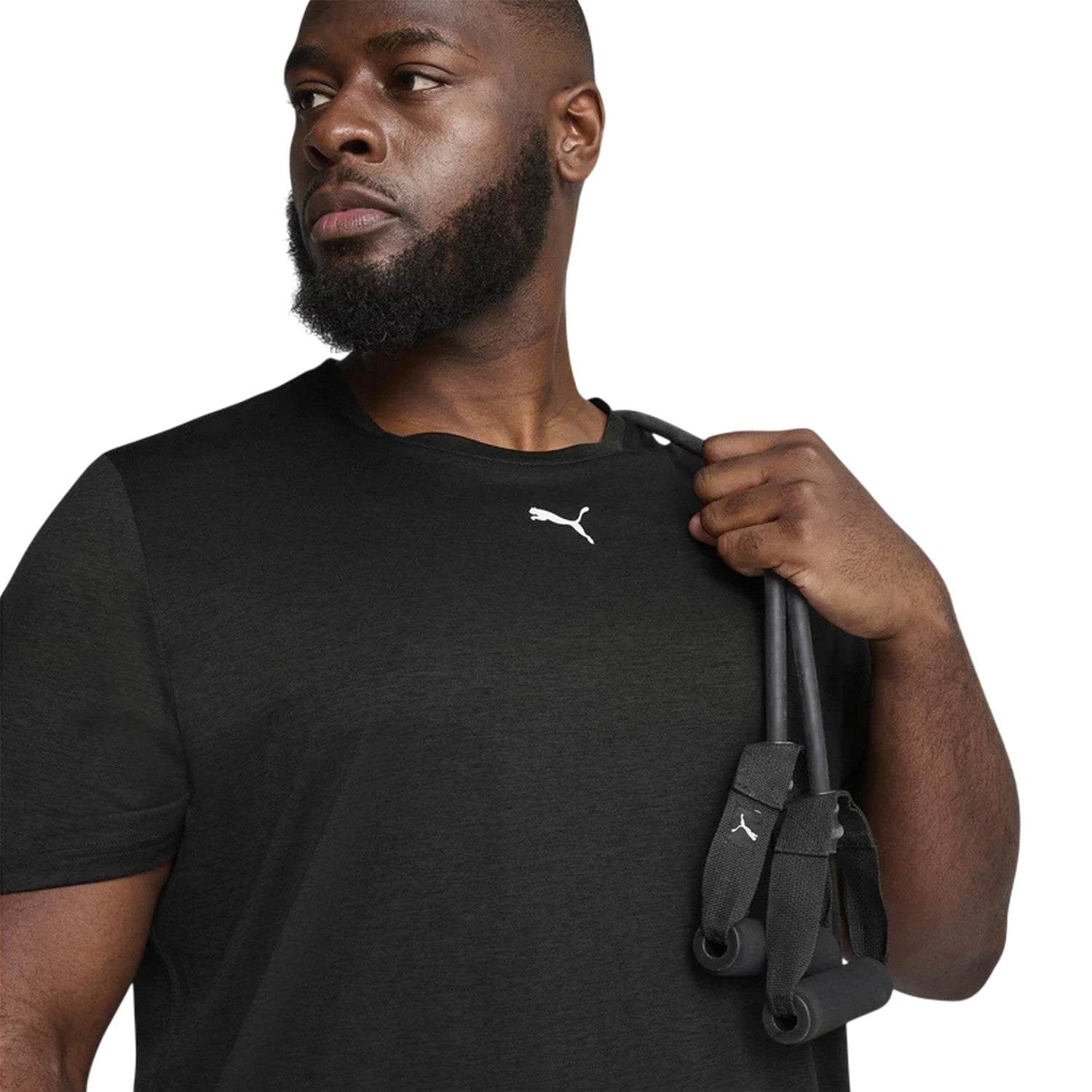 Black - Side - Puma Mens Tad Performance Gym T-Shirt