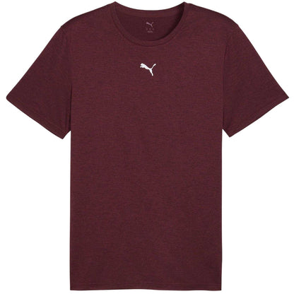 Burgundy - Front - Puma Mens Tad Performance Gym T-Shirt