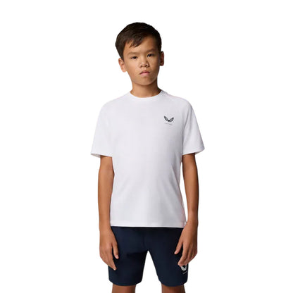 Brilliant White - Side - Castore Childrens-Kids Logo Regular T-Shirt
