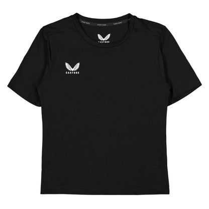 Caviar - Front - Castore Childrens-Kids Logo Regular T-Shirt