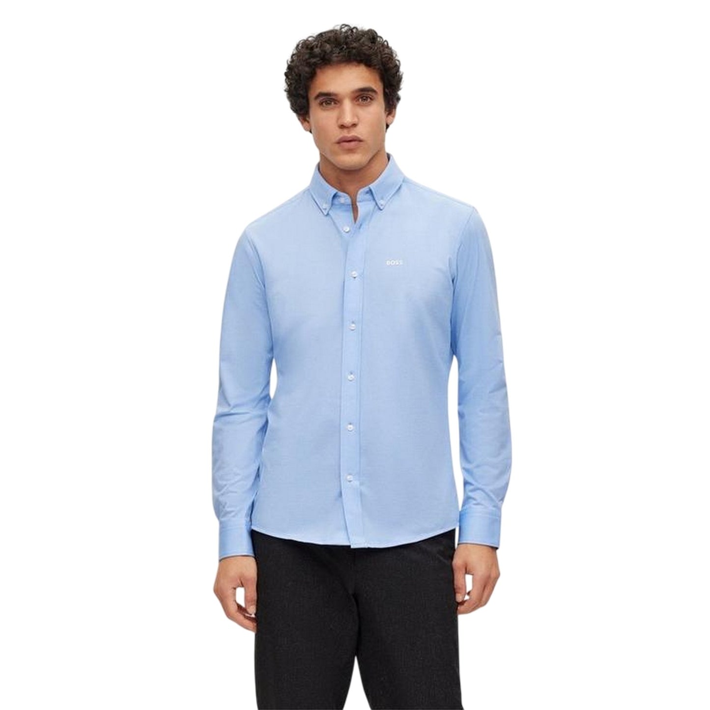 Sky - Lifestyle - Boss Mens Jo Embroidered Long-Sleeved Button-Down Shirt