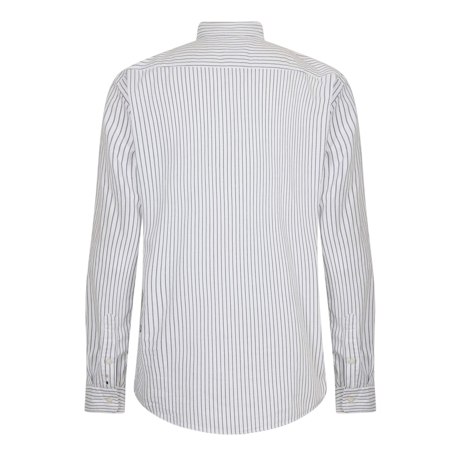 White - Back - Boss Mens S-Roan Oxford Long-Sleeved Button-Down Shirt