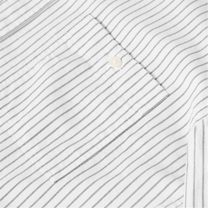 White - Side - Boss Mens S-Roan Oxford Long-Sleeved Button-Down Shirt