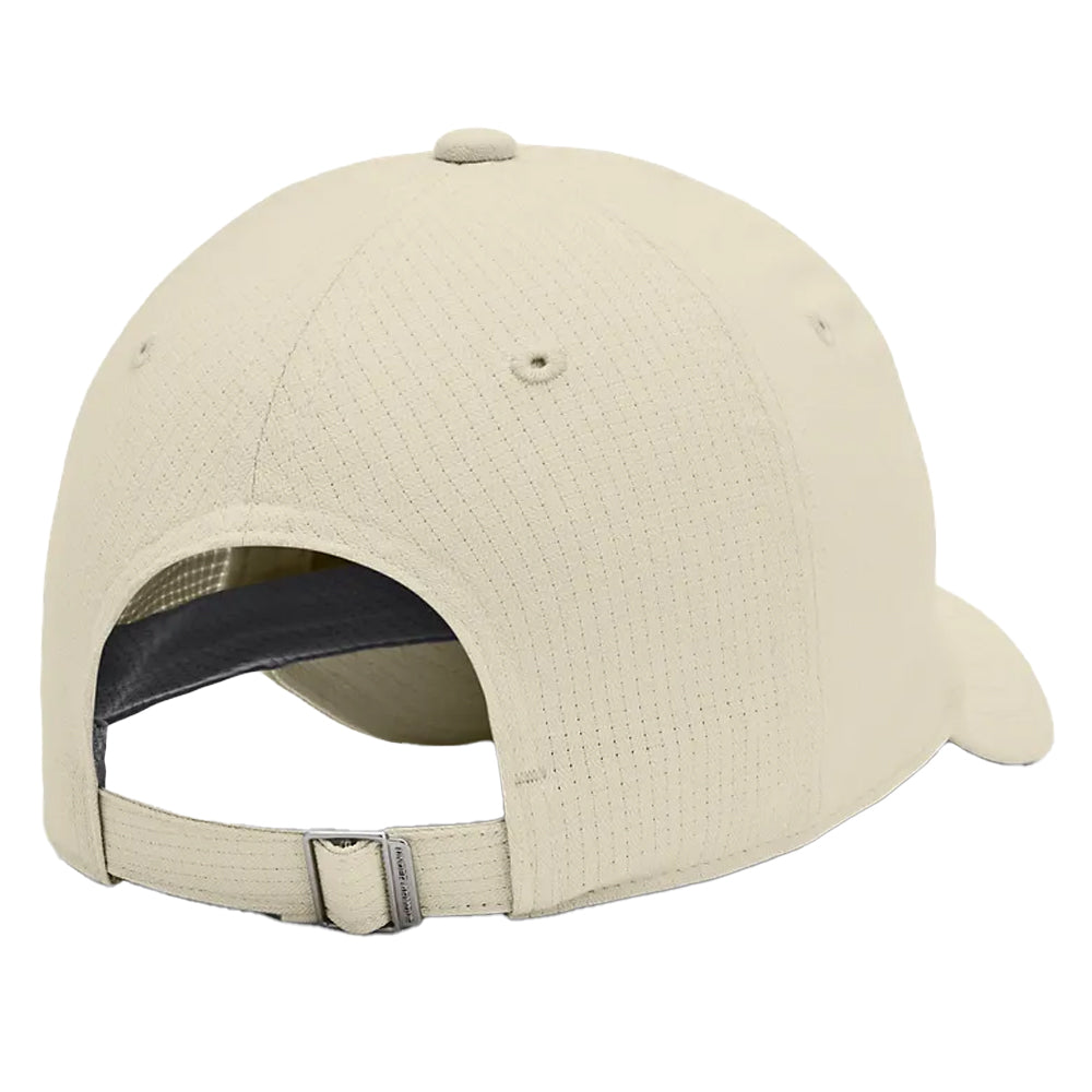 Brown - Back - Under Armour Logo ArmourVent Baseball Cap