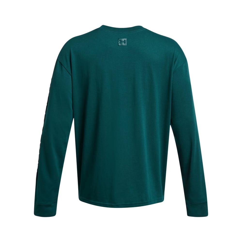 Blue - Back - Under Armour Mens Wordmark Heavyweight Long-Sleeved T-Shirt