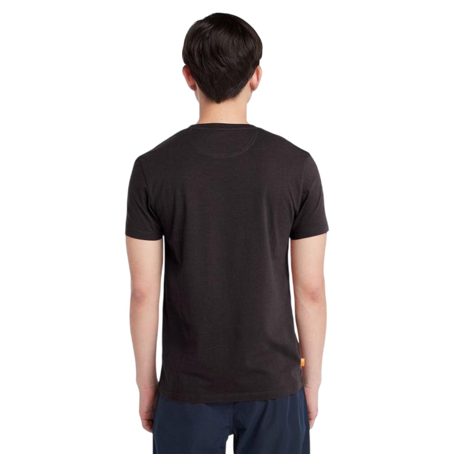 Black - Back - Timberland Mens River Embroidered Crew Neck T-Shirt