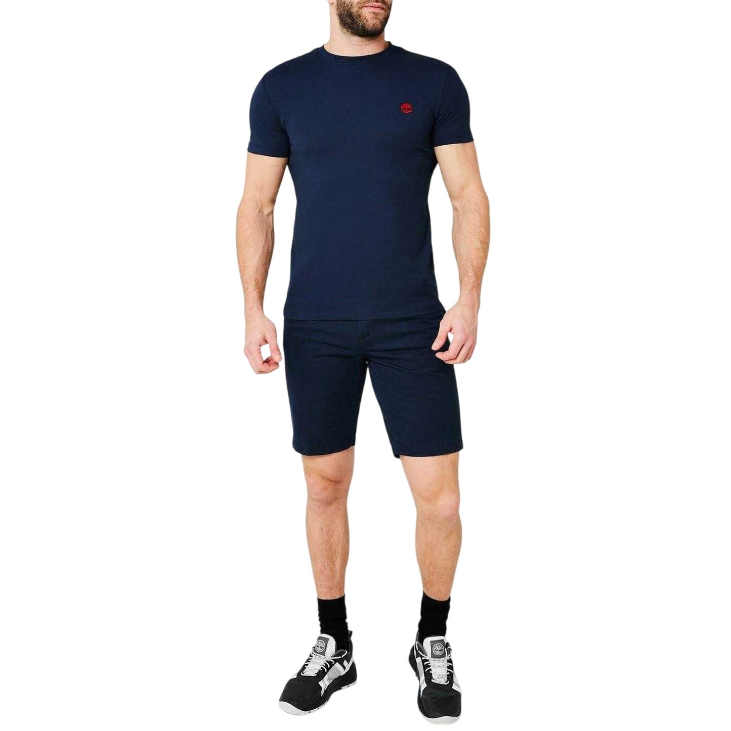 Dark Sapphire - Side - Timberland Mens River Embroidered Crew Neck T-Shirt