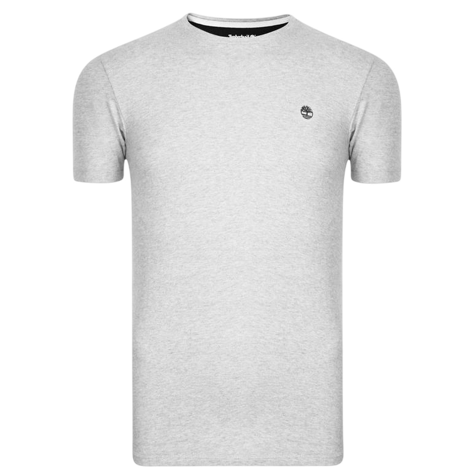 Grey - Front - Timberland Mens River Embroidered Crew Neck T-Shirt