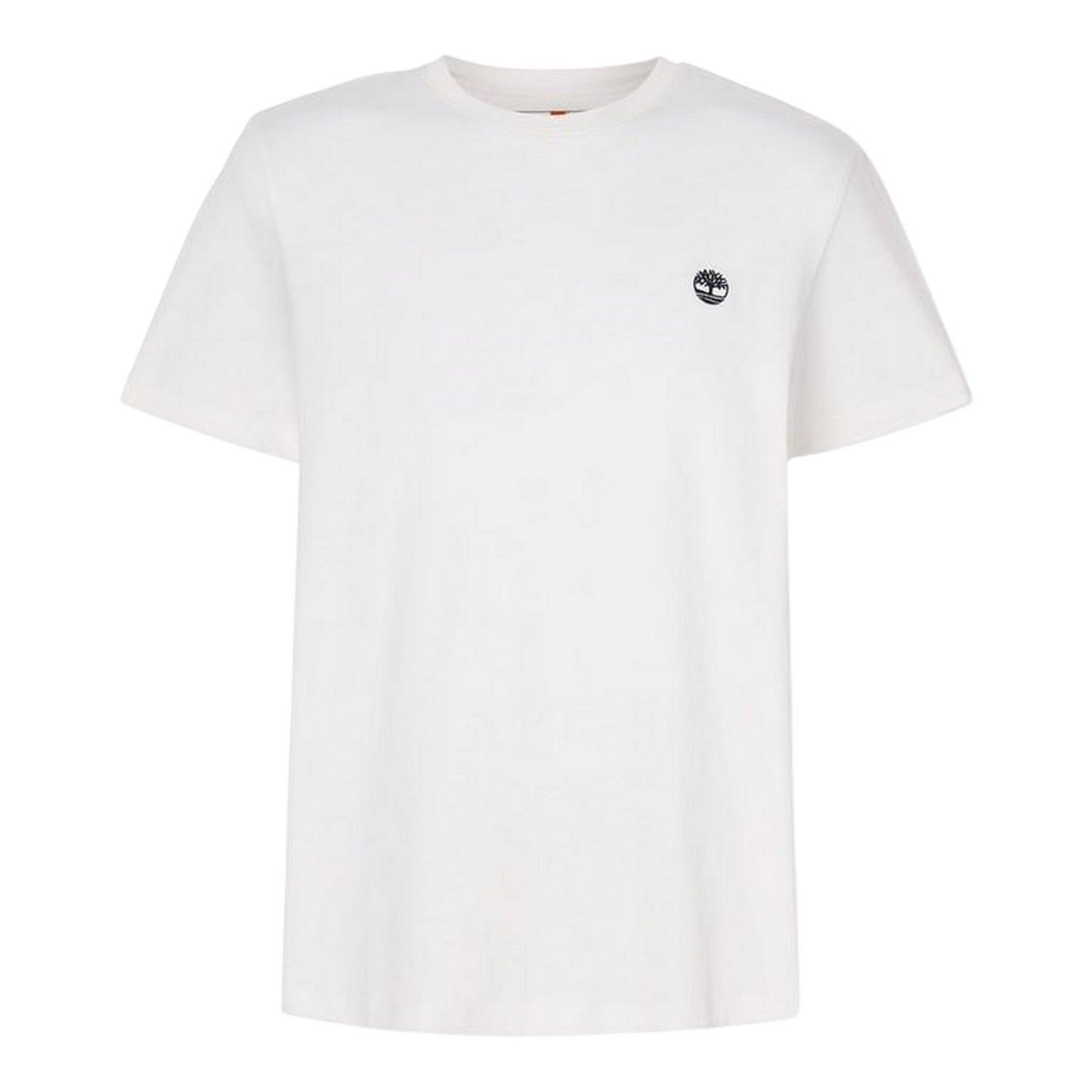 White - Front - Timberland Mens River Embroidered Crew Neck T-Shirt