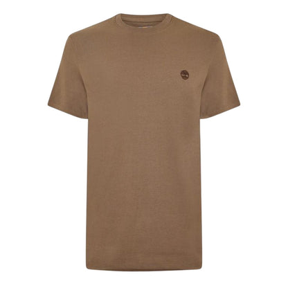 Chocolate Chip - Front - Timberland Mens River Embroidered Crew Neck T-Shirt