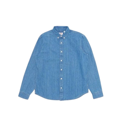 Blue - Front - Levis Mens Authentic Denim Button-Down Shirt