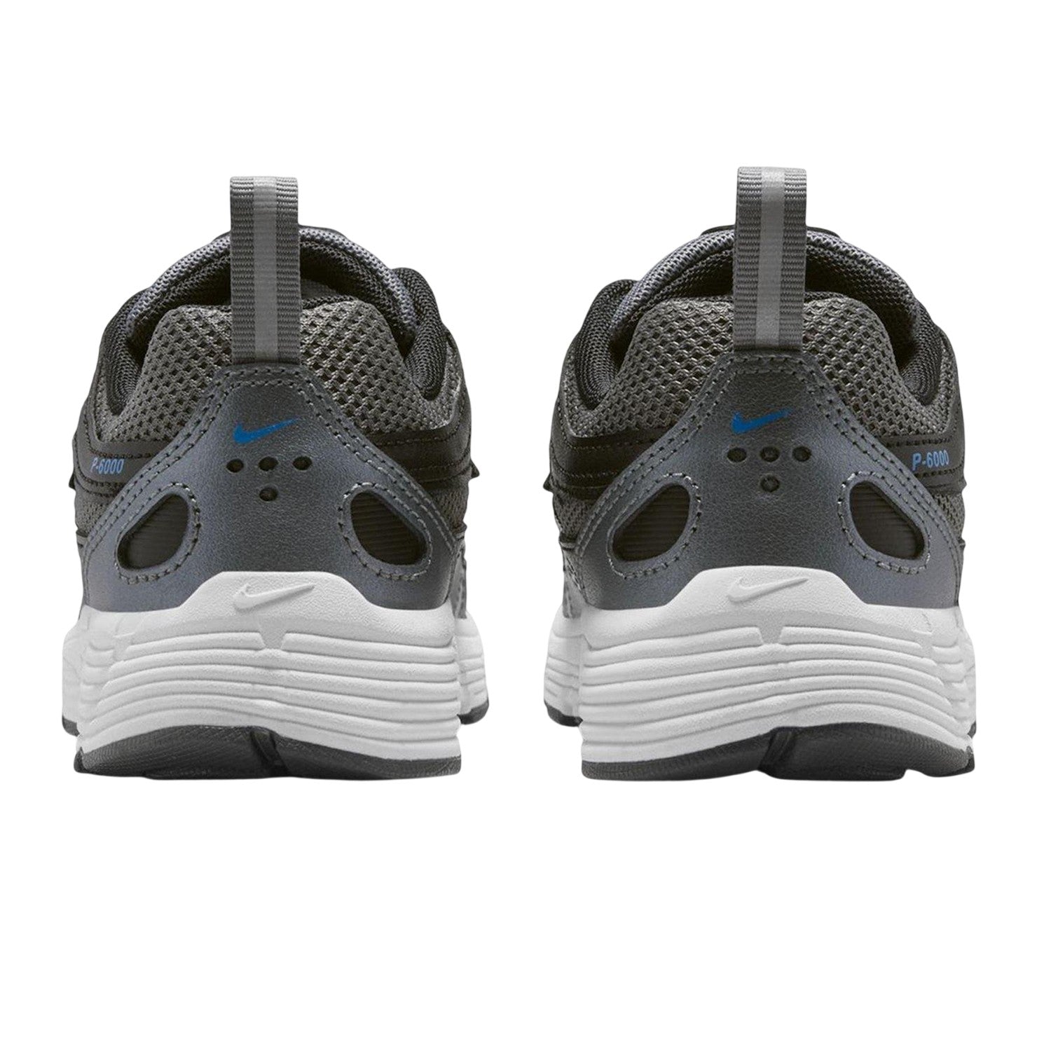 Smoke Grey - Back - Nike Childrens-Kids P-6000 Mesh Low Cut Shoes