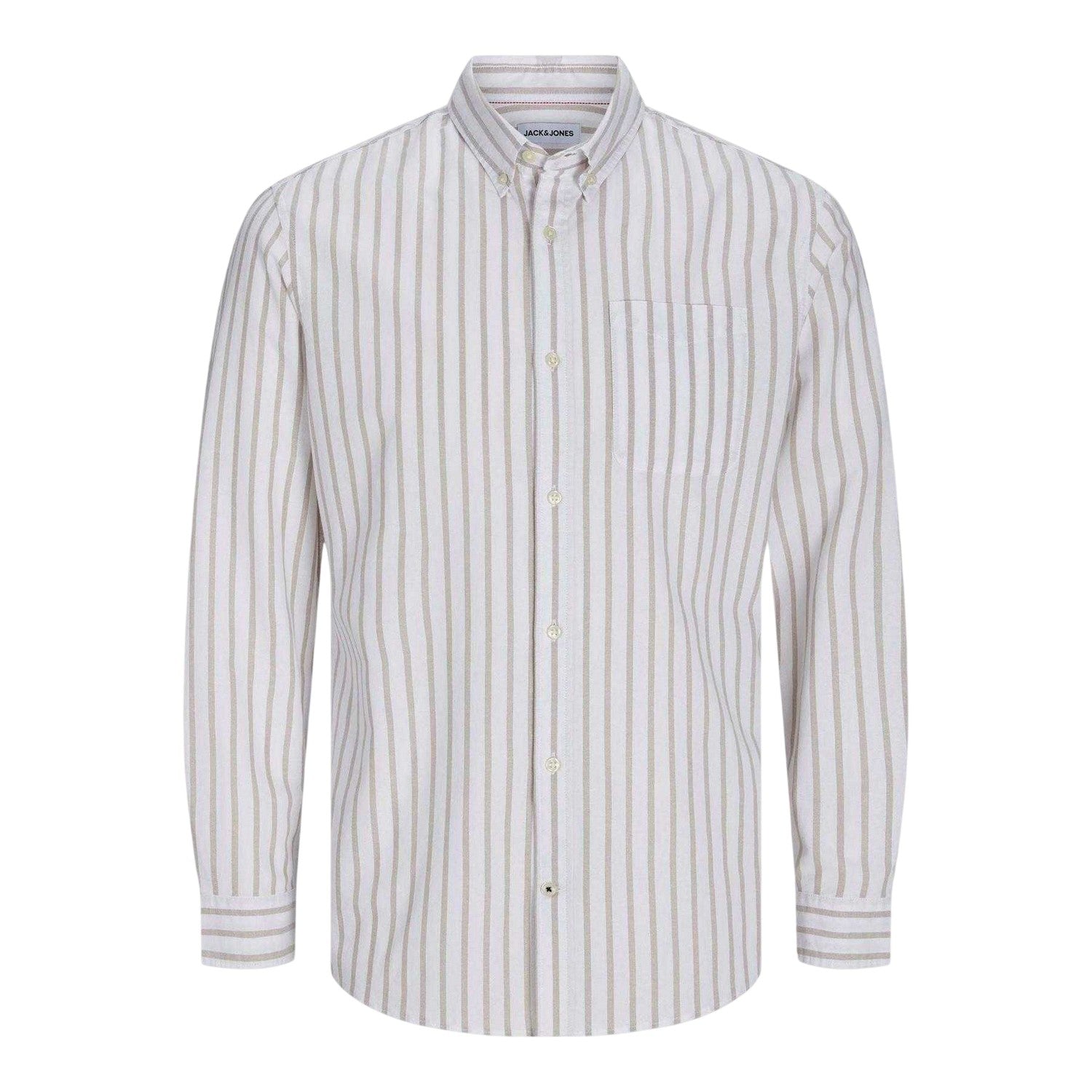 Crockery - Front - Jack And Jones Mens Oxford Cotton Button-Down Shirt