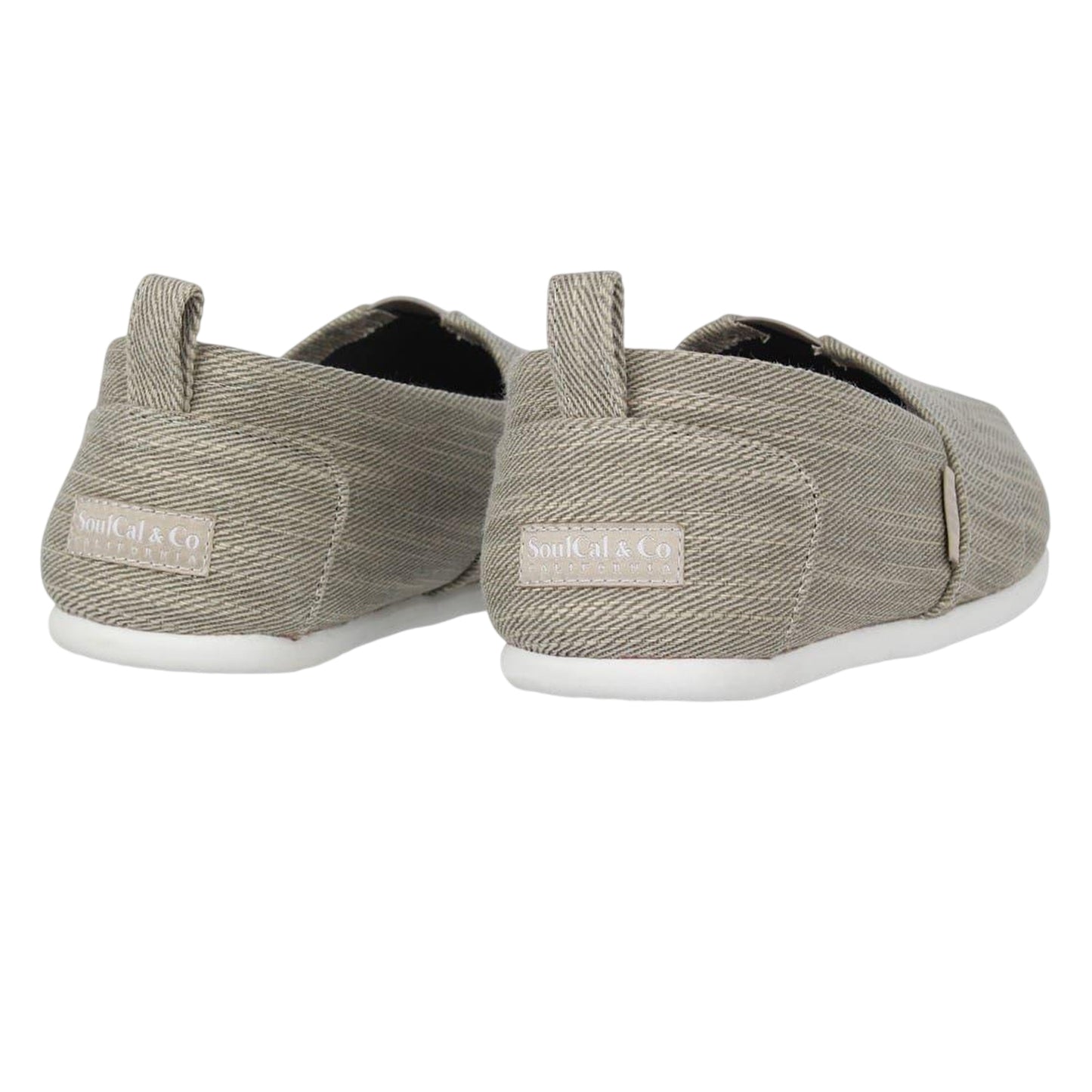 Grey Denim - Back - SoulCal Mens Canvas Beach Casual Shoes