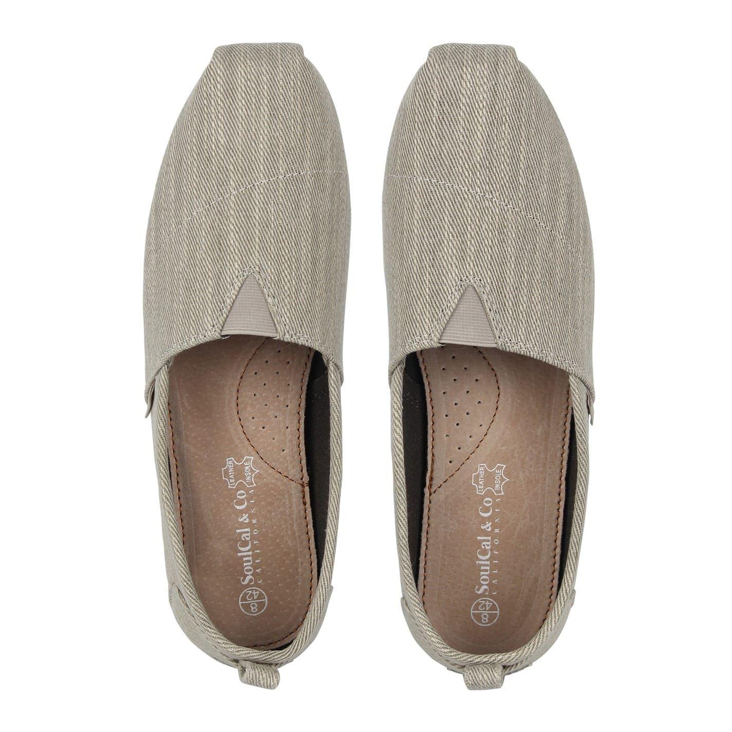 Grey Denim - Lifestyle - SoulCal Mens Canvas Beach Casual Shoes