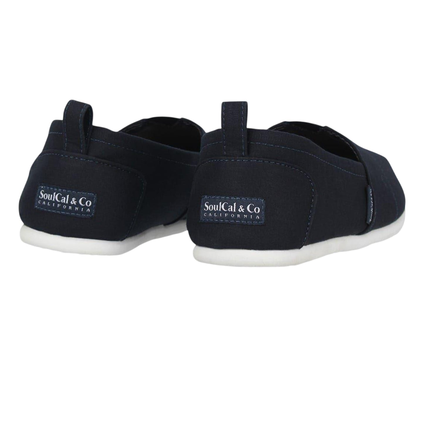Navy - Back - SoulCal Mens Canvas Beach Casual Shoes