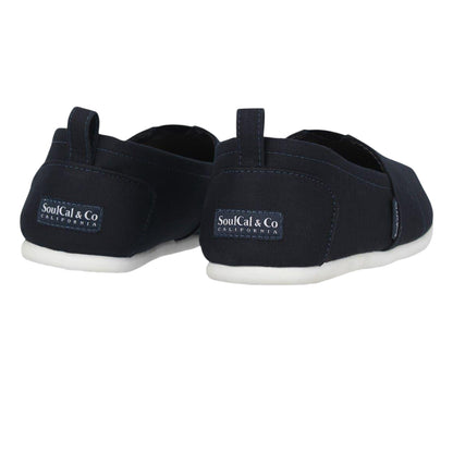 Navy - Back - SoulCal Mens Canvas Beach Casual Shoes