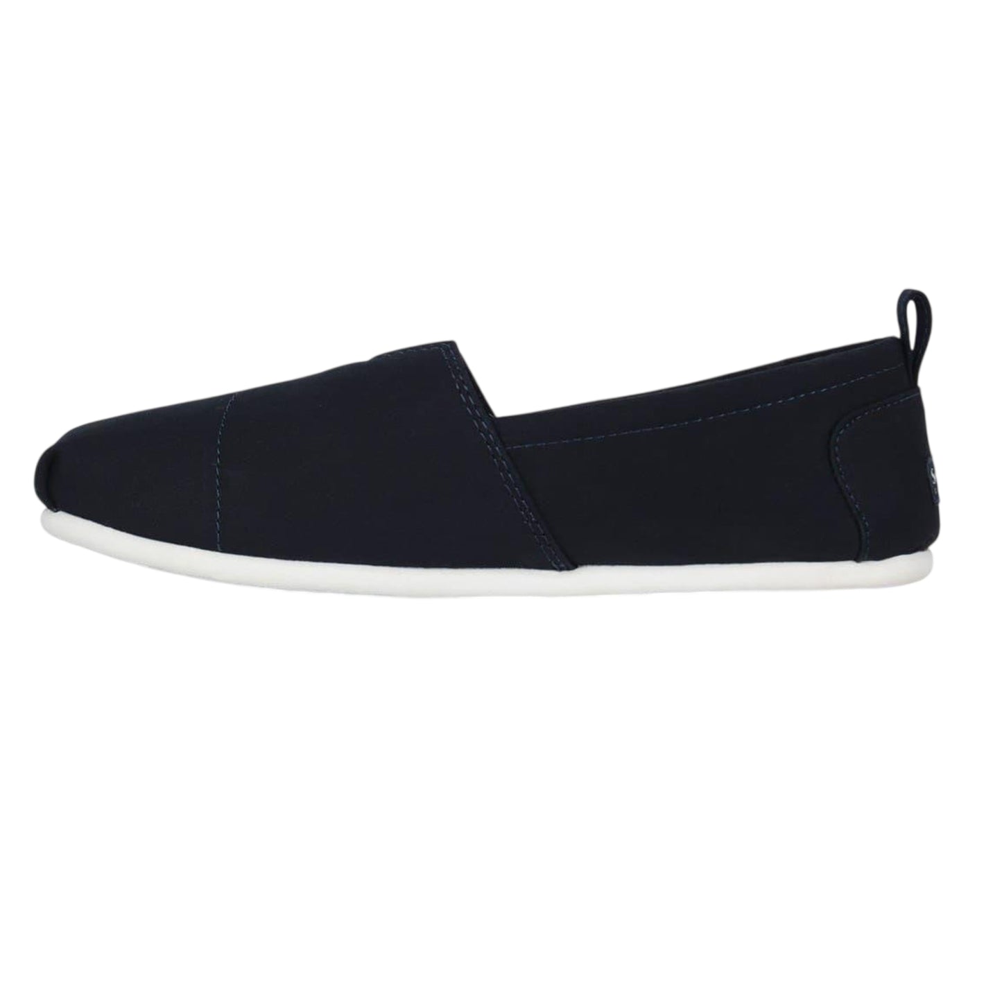 Navy - Side - SoulCal Mens Canvas Beach Casual Shoes
