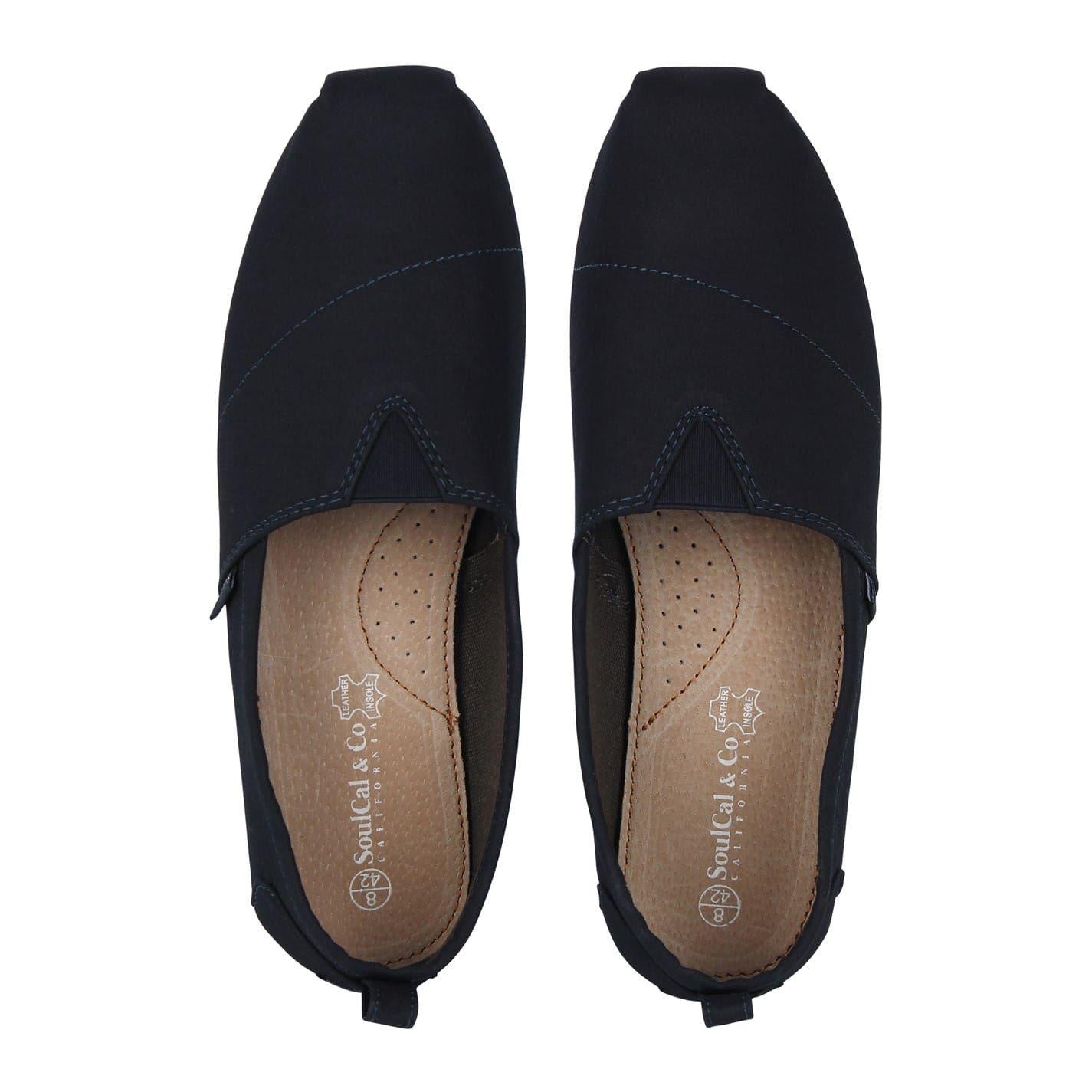 Navy - Lifestyle - SoulCal Mens Canvas Beach Casual Shoes