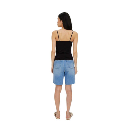 Black - Back - Vero Moda Womens-Ladies Jackie Polyamide Strappy Tank Top