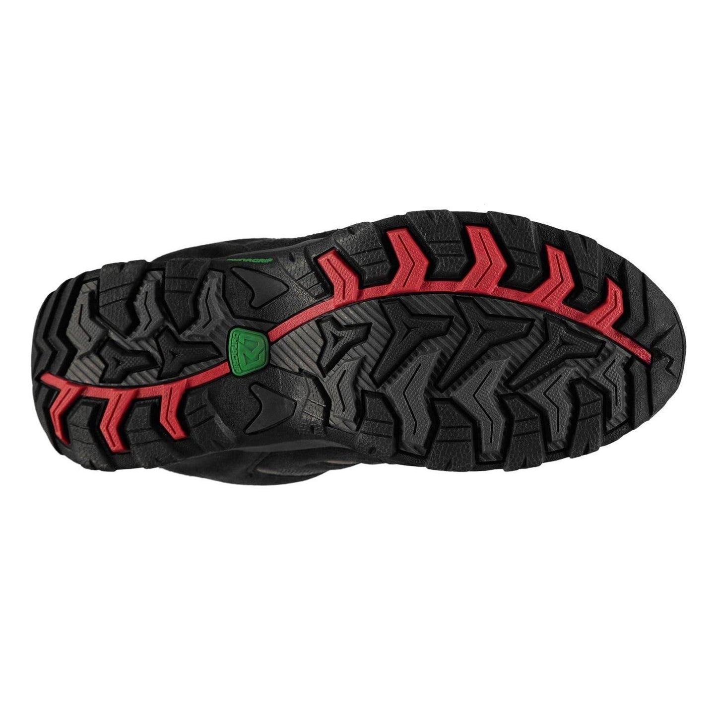 Black-Red - Lifestyle - Karrimor Childrens-Kids Mount Leather Waterproof Walking Shoes
