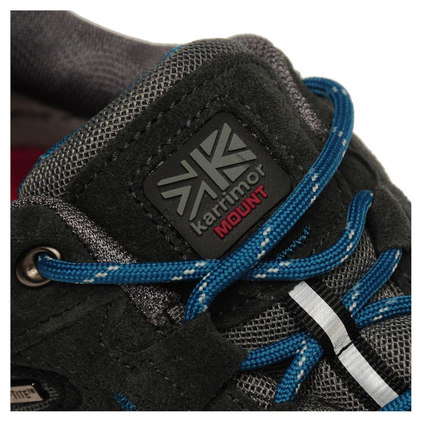 Grey-Teal - Lifestyle - Karrimor Childrens-Kids Mount Leather Waterproof Walking Shoes