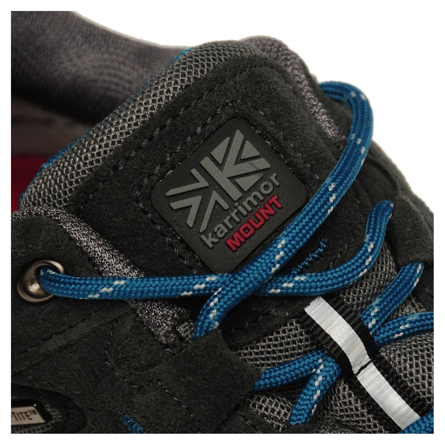 Grey-Teal - Lifestyle - Karrimor Childrens-Kids Mount Leather Waterproof Walking Shoes