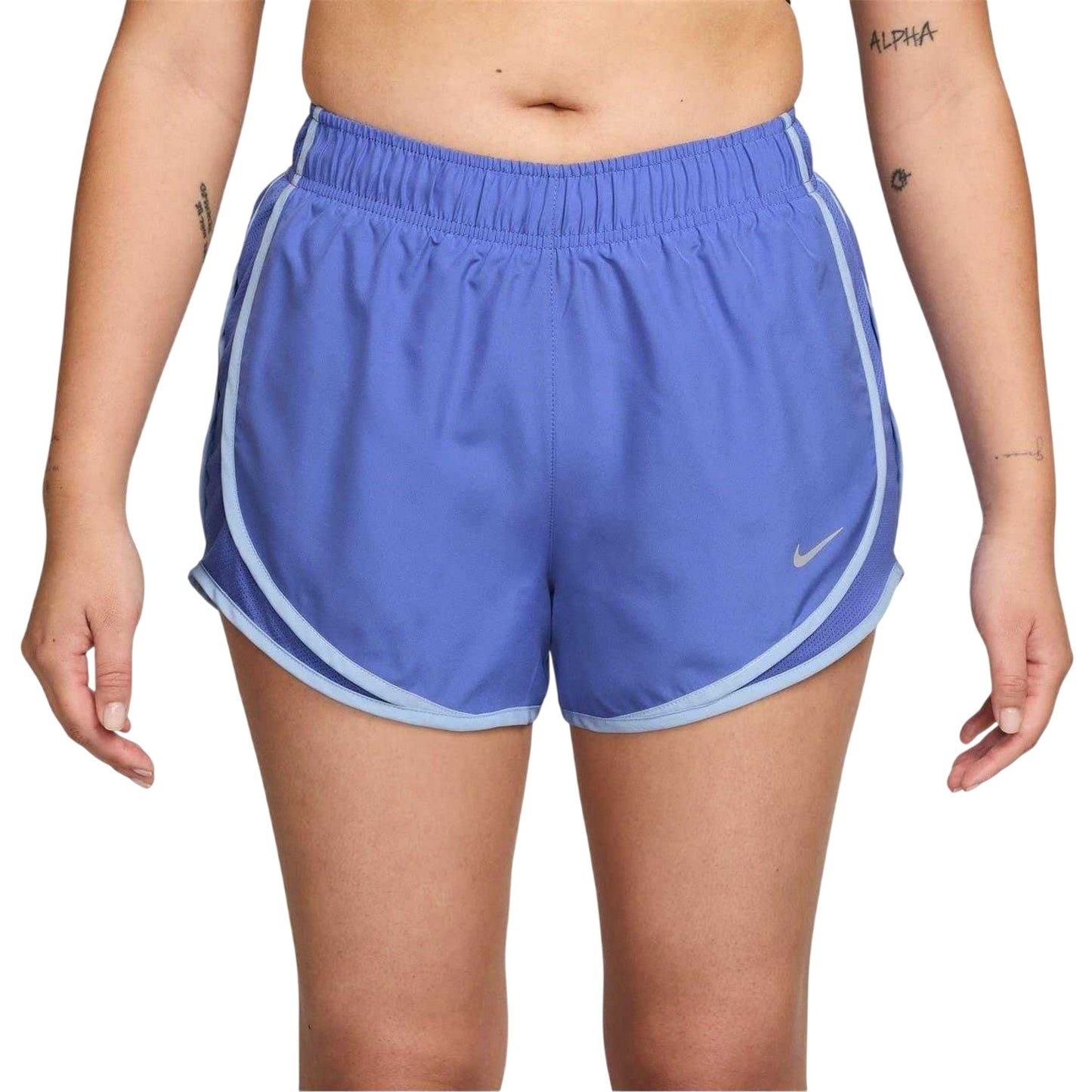 Sapphire-Blue - Front - Nike Womens-Ladies Tempo Dri-FIT Mid Rise Running Shorts