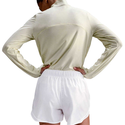 White - Back - Nike Womens-Ladies Tempo Dri-FIT Mid Rise Running Shorts