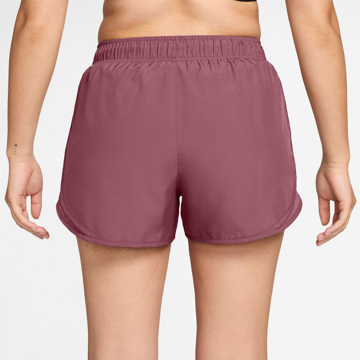 Pink Smoke - Back - Nike Womens-Ladies Tempo Dri-FIT Mid Rise Running Shorts