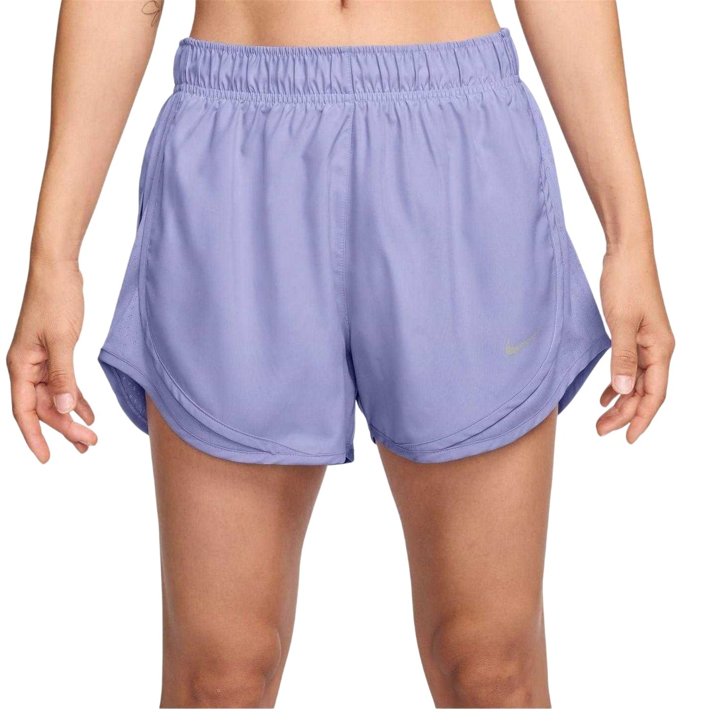 Lilac - Front - Nike Womens-Ladies Tempo Dri-FIT Mid Rise Running Shorts